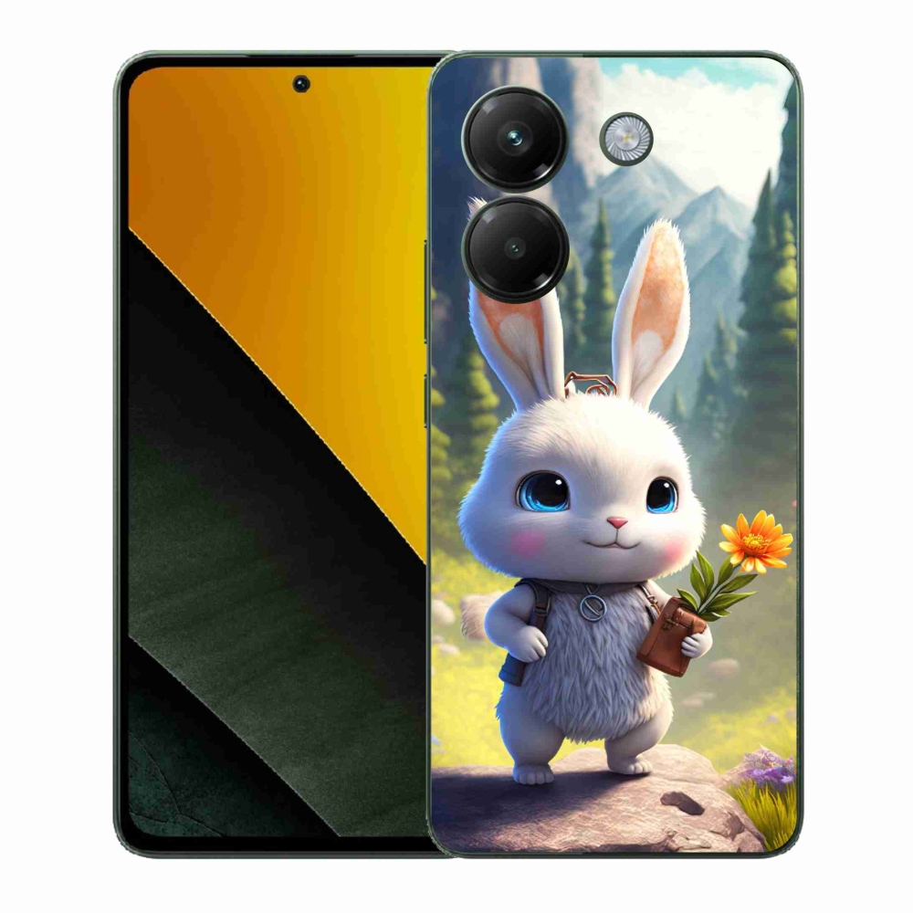 Gélový kryt mmCase na Xiaomi Poco M7 Pro 5G - roztomilý zajačik