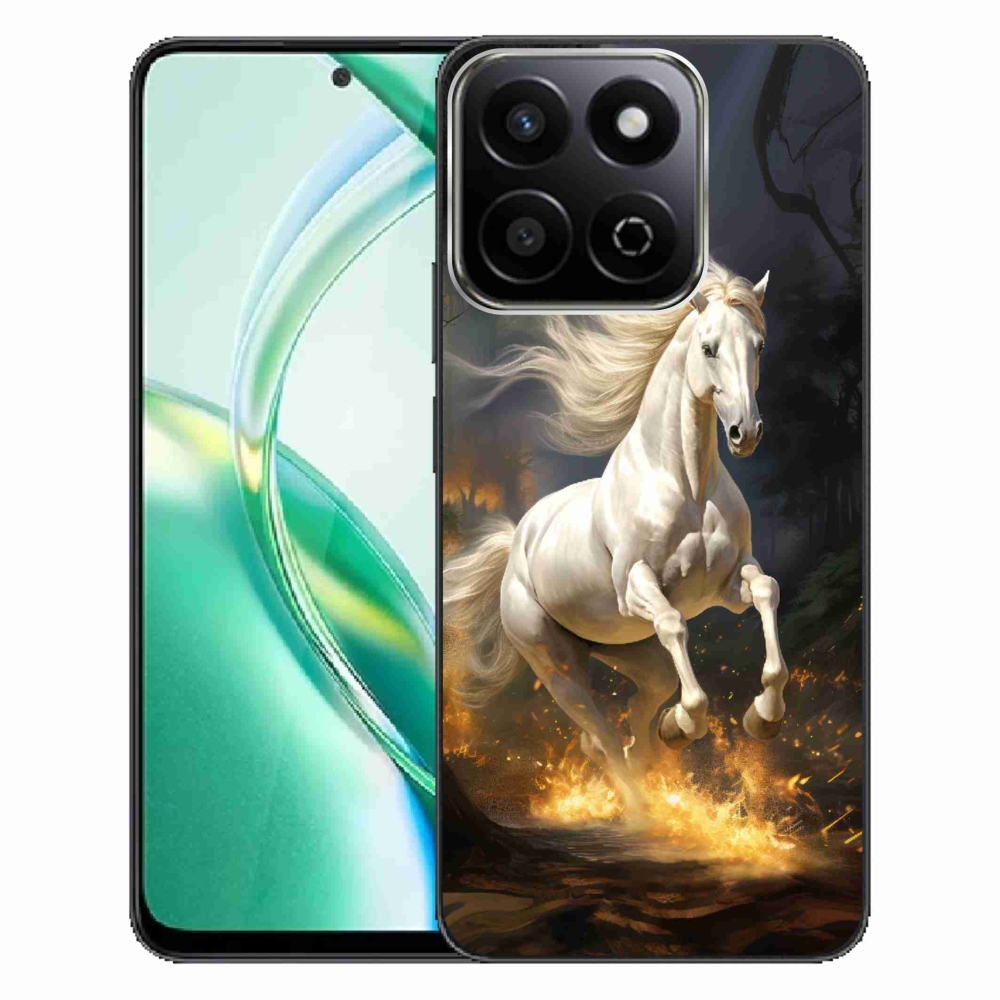 Gélový kryt mmCase na Honor 200 Smart 5G - biely kôň 2