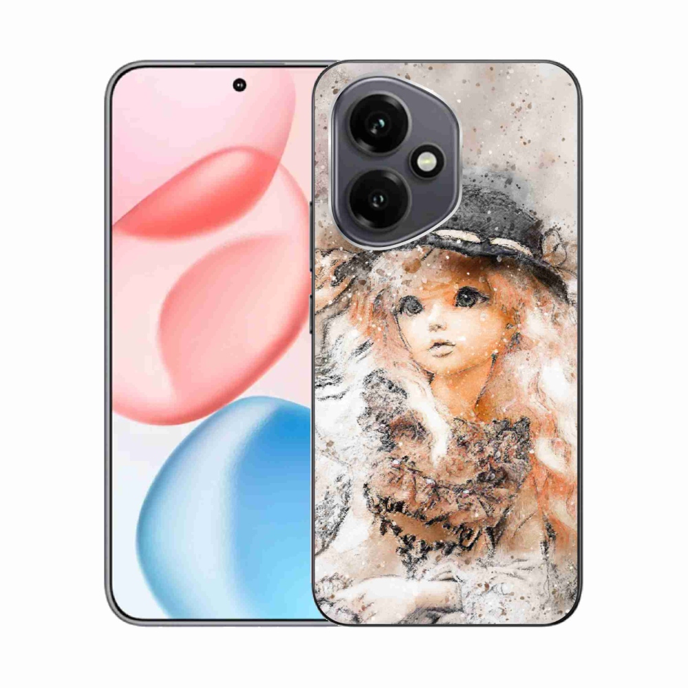 Gélový kryt mmCase na Honor 400 - dievčatko s klobúkom