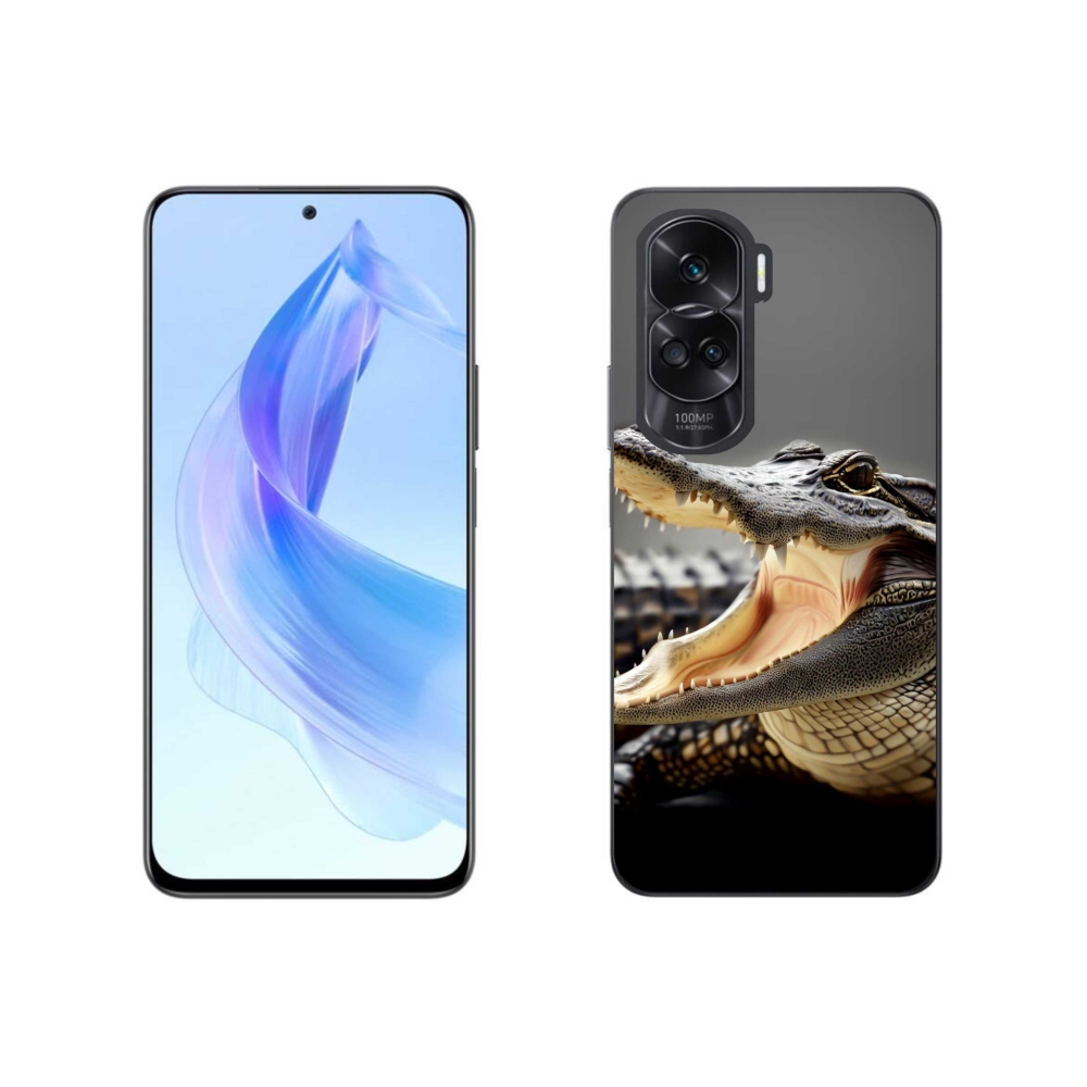 Gélový kryt mmCase na Honor 90 Lite - krokodíl