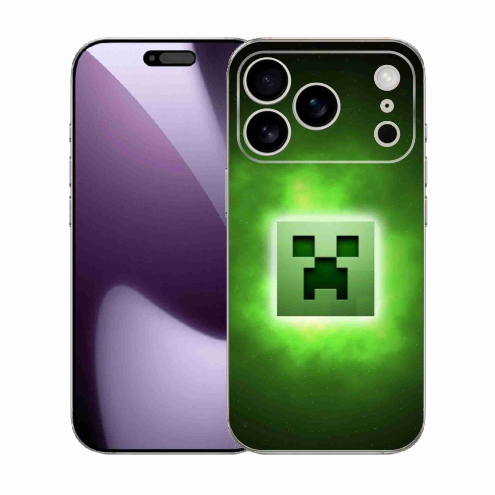 Gélový kryt mmCase na iPhone 17 Pro - minecraft