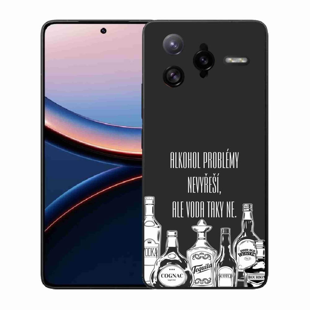 Gélový kryt mmCase na Xiaomi Poco F7 Ultra - vtipný text čierne pozadie