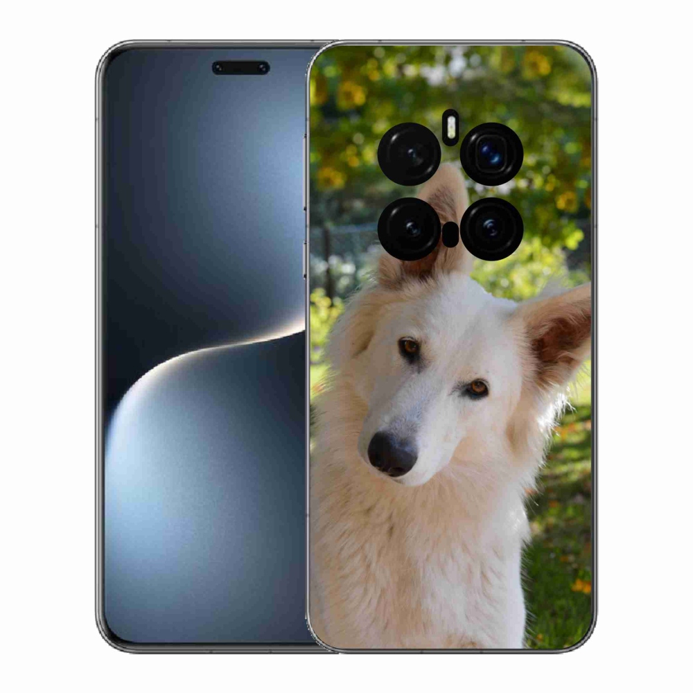 Gélový kryt mmCase na Honor Magic 7 Pro 5G - biely švajčiarsky ovčiak 1
