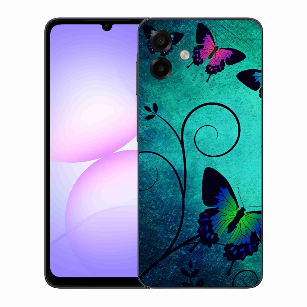 Gélový kryt mmCase na Samsung Galaxy A07 4G - farební motýle