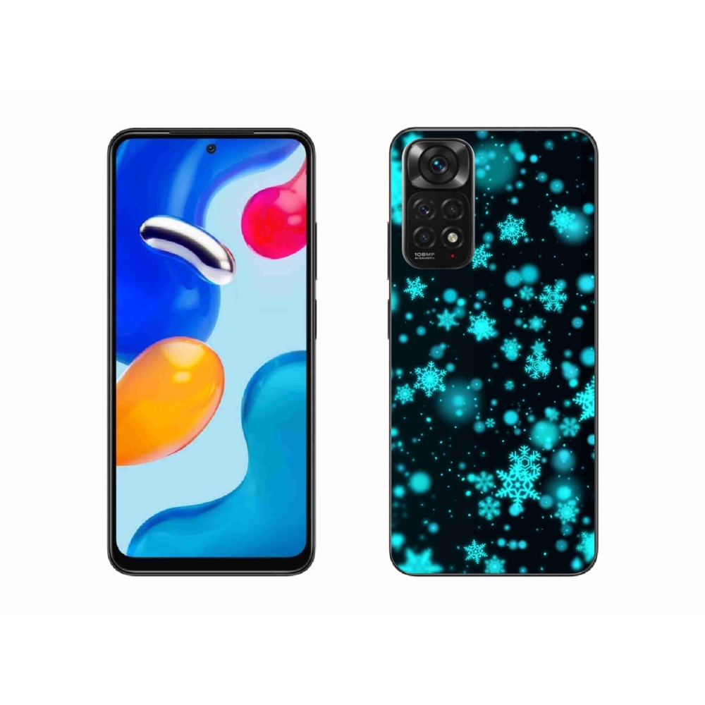 Gélový kryt mmCase na Xiaomi Redmi Note 11S 4G - snehové vločky 1