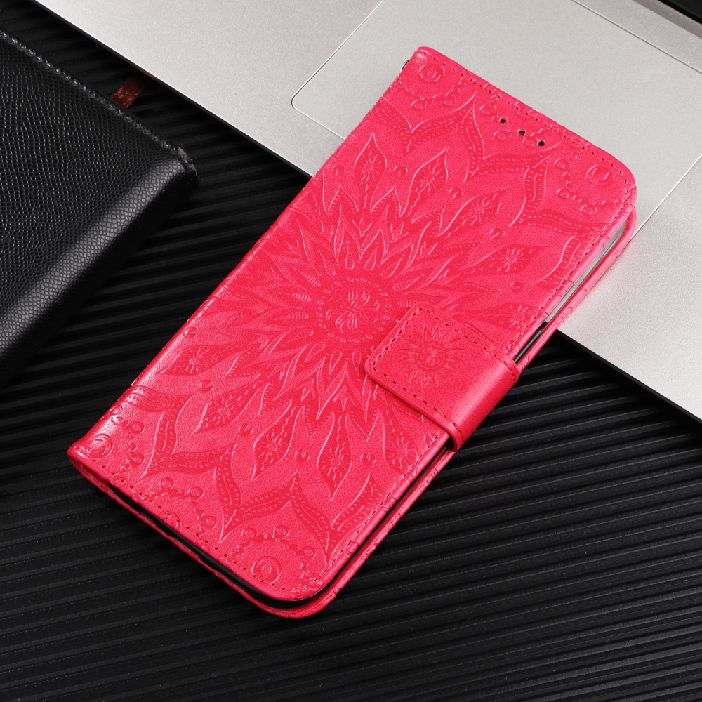 Sunflower knižkové púzdro na Xiaomi Redmi 15C 4G/5G (173mm) - červené