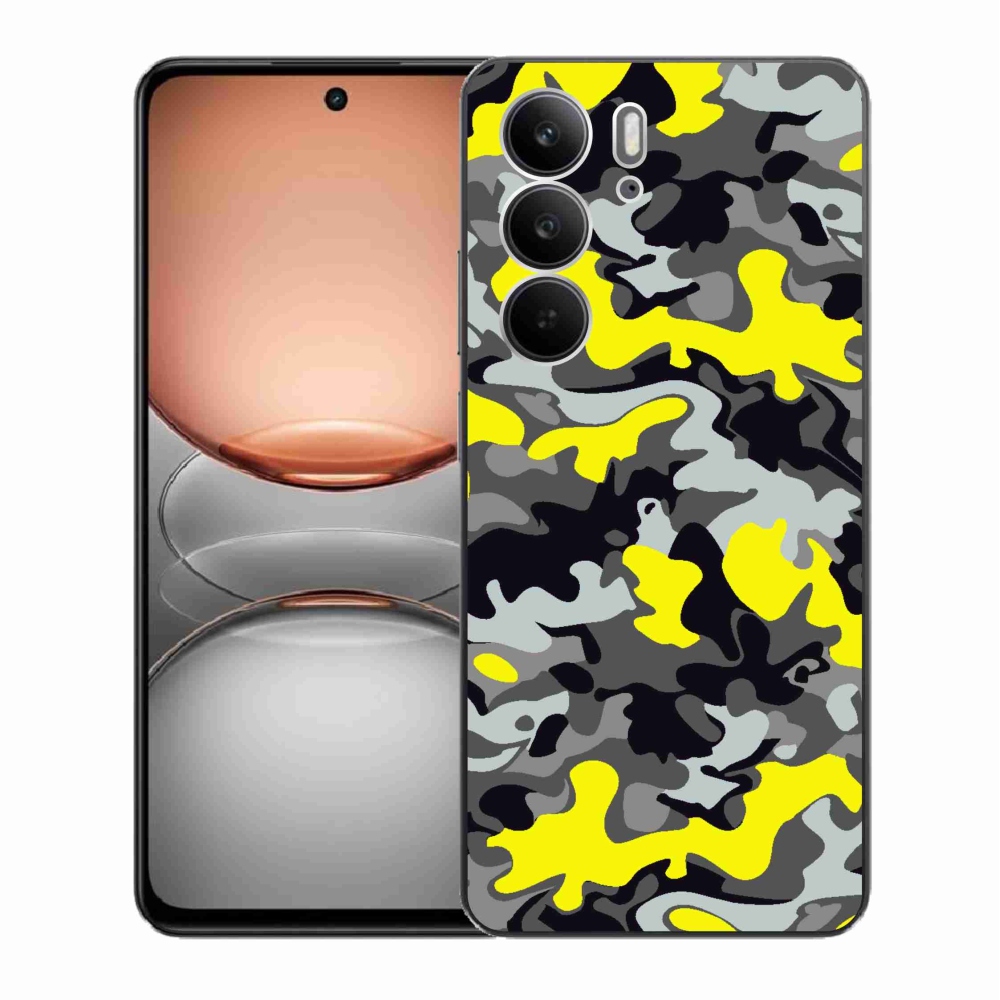 Gélový kryt mmCase na Realme C75 - maskáčový vzor 6