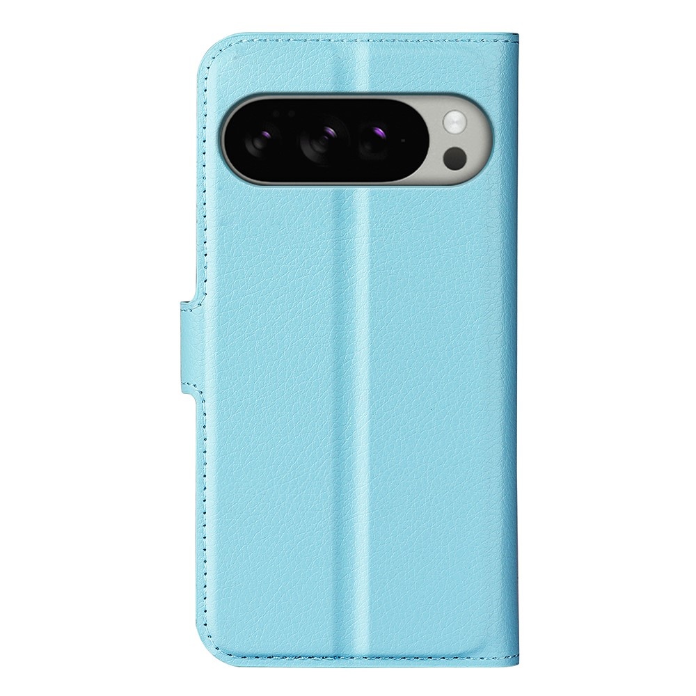 Litchi knižkové puzdro na Google Pixel 10 Pro XL - modré