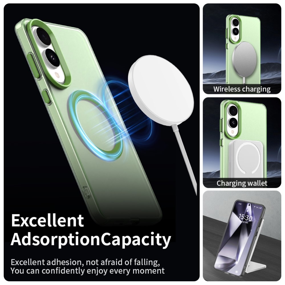 Candy gélový obal s MagSafe na Samsung Galaxy S25 Edge - zelený