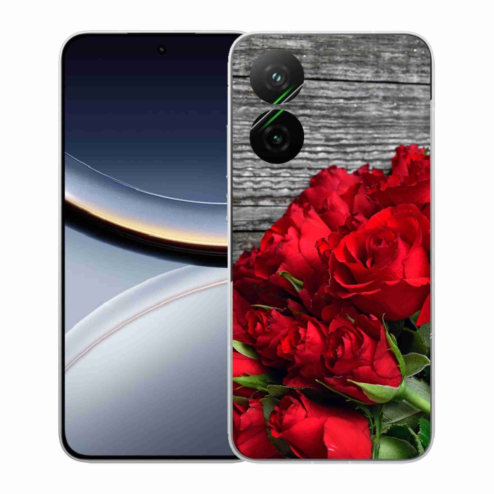 Gélový kryt mmCase na Xiaomi Poco F7 5G - červené ruže