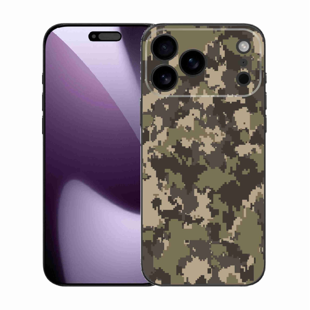 Gélový kryt mmCase na iPhone 17 Pro Max - maskáčový vzor 12