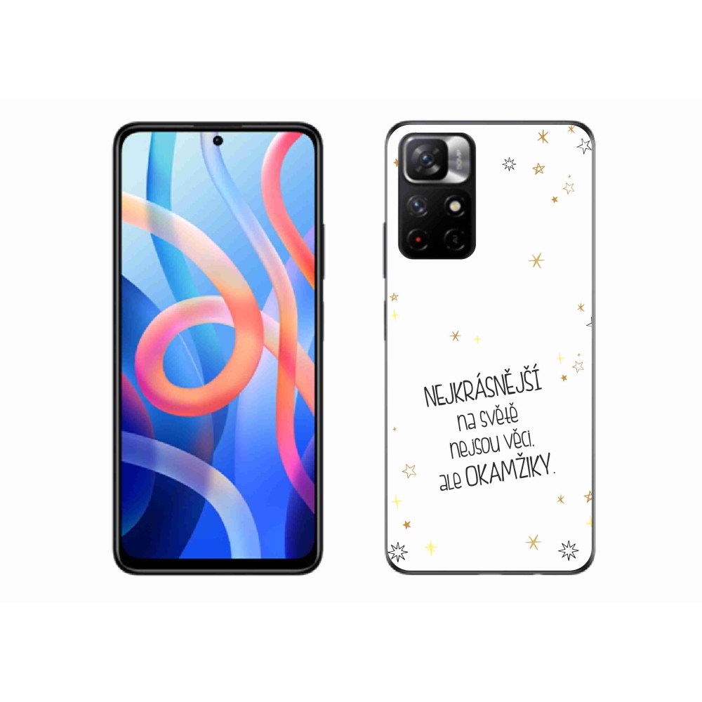 Gélový kryt mmCase na Xiaomi Redmi Note 11S 5G - citát 4 biele pozadie