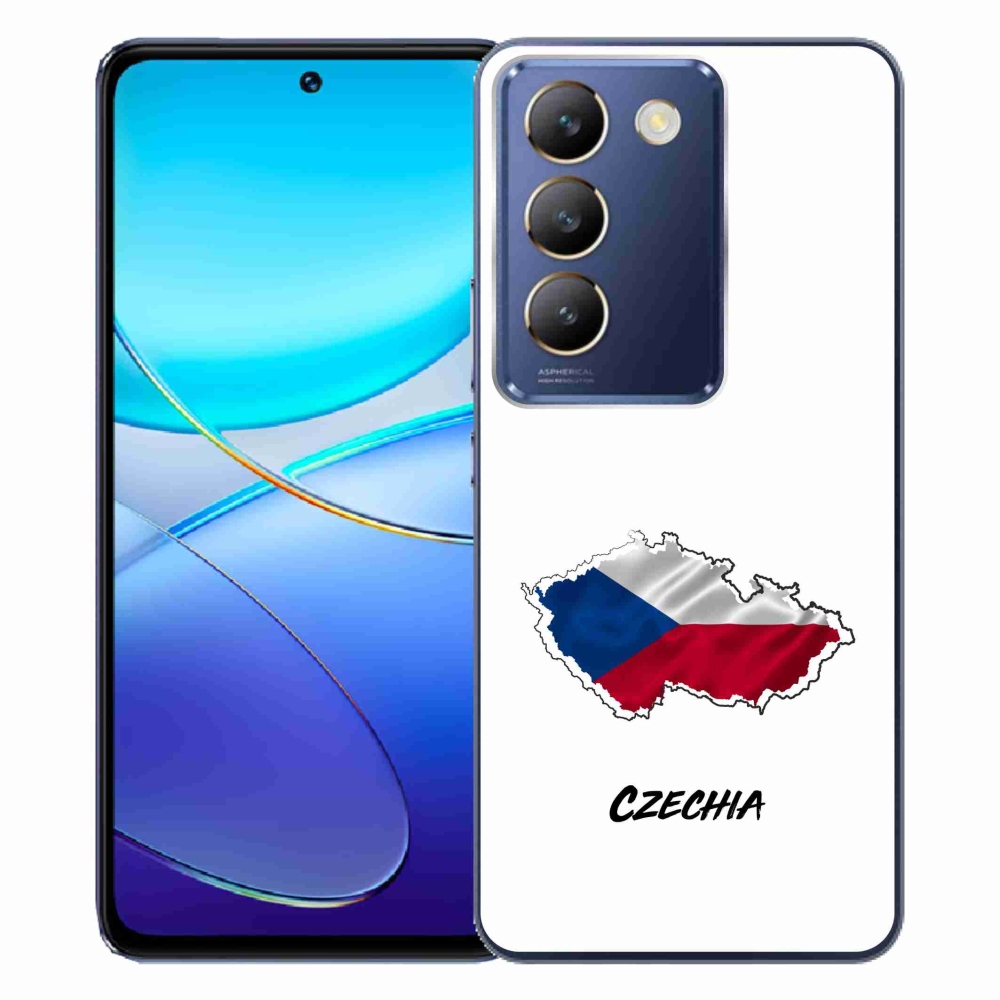Gélový kryt mmCase na Vivo V40 SE 4G/5G - Czechia biele pozadie