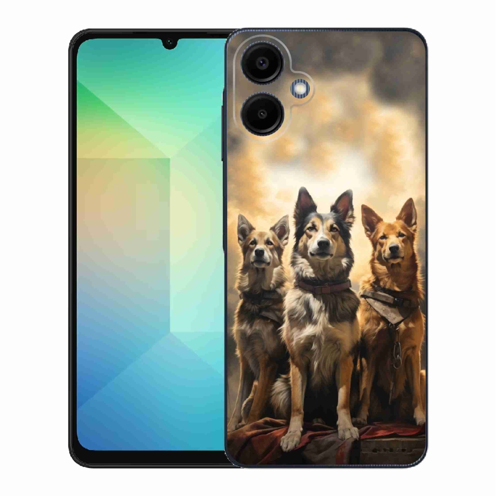 Gélový kryt mmCase na Samsung Galaxy A06 4G - tri psy