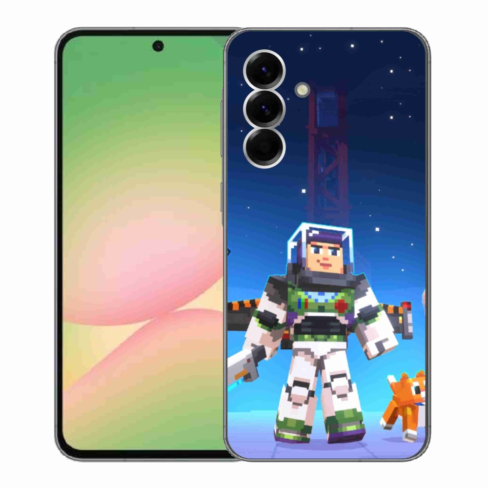 Gélový kryt mmCase na Samsung Galaxy A56 5G - minecraft 2