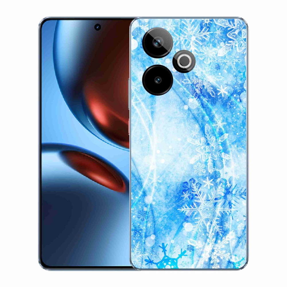Gélový kryt mmCase na Realme GT 7 5G/GT 7T 5G - snehové vločky