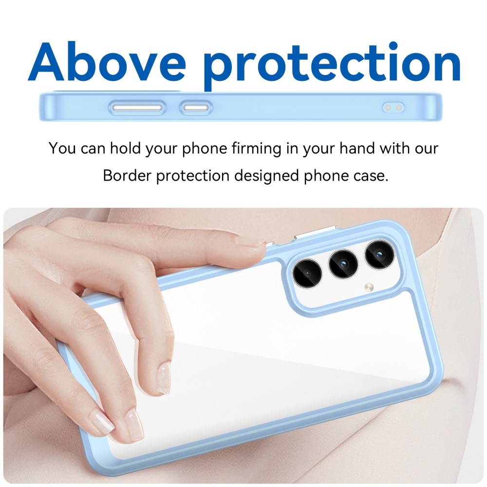 Gélový obal s pevným chrbtom na Samsung Galaxy A35 5G - modrý