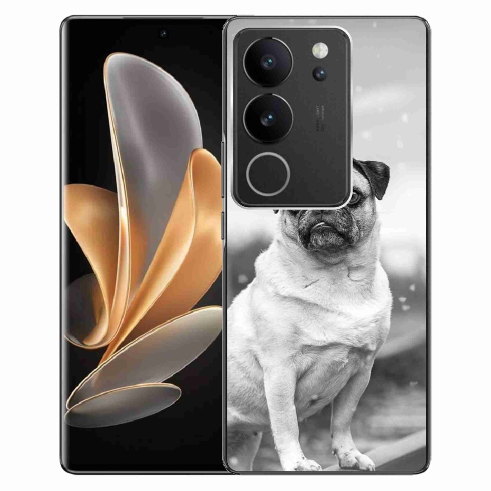 Gélový obal mmCase na Vivo V29 5G - mops