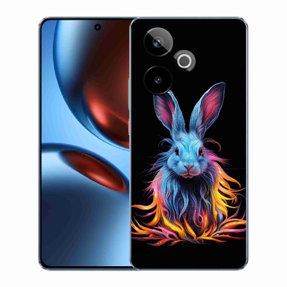 Gélový kryt mmCase na Realme GT 7 5G/GT 7T 5G - abstraktný zajac