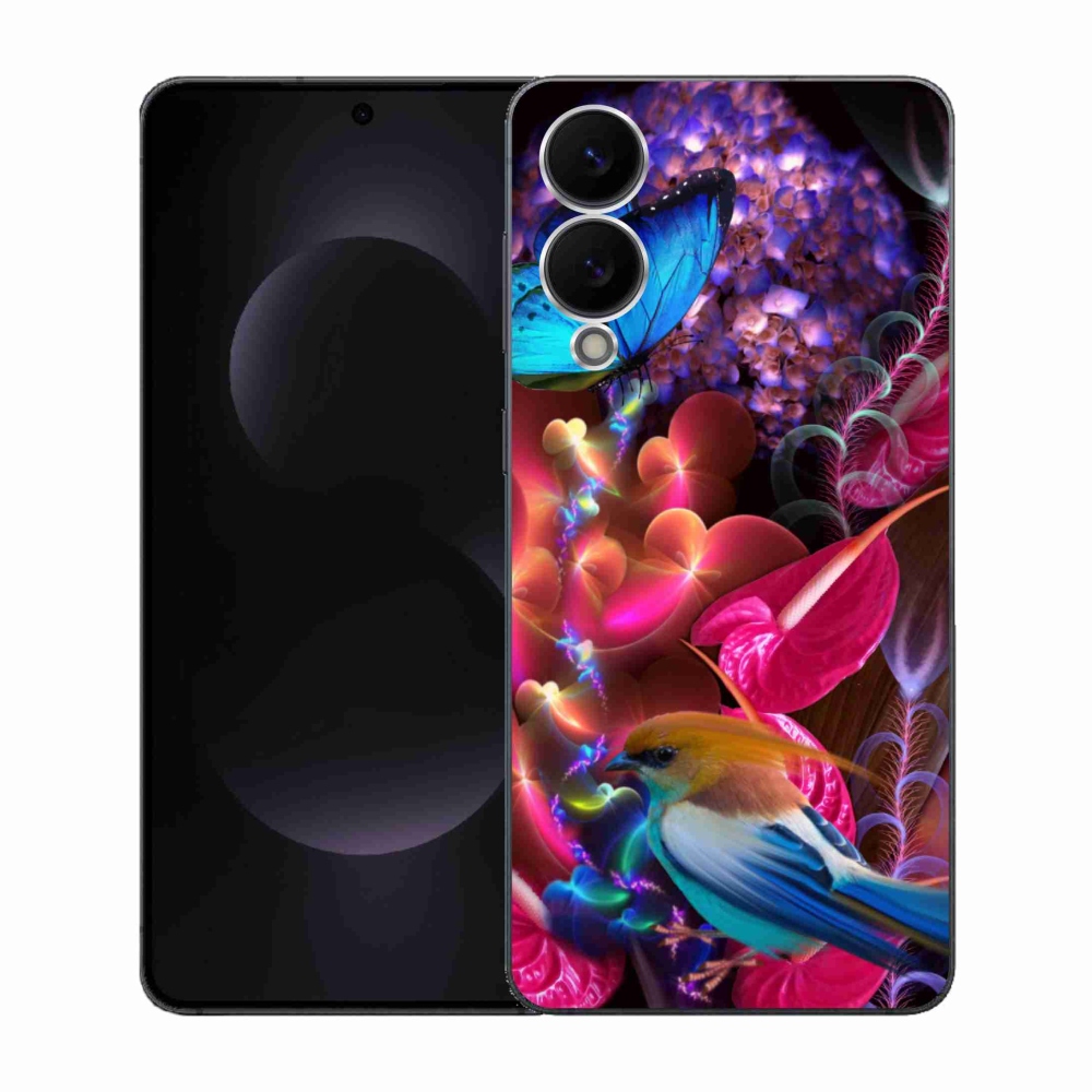 Gélový kryt mmCase na Samsung Galaxy S25 Edge - farebné kvety