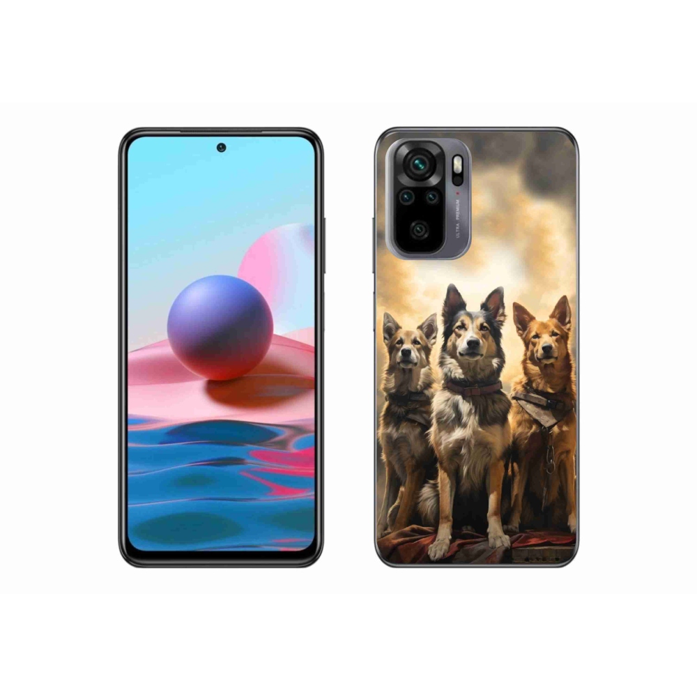 Gélový kryt mmCase na Xiaomi Redmi Note 10 4G - tri psy