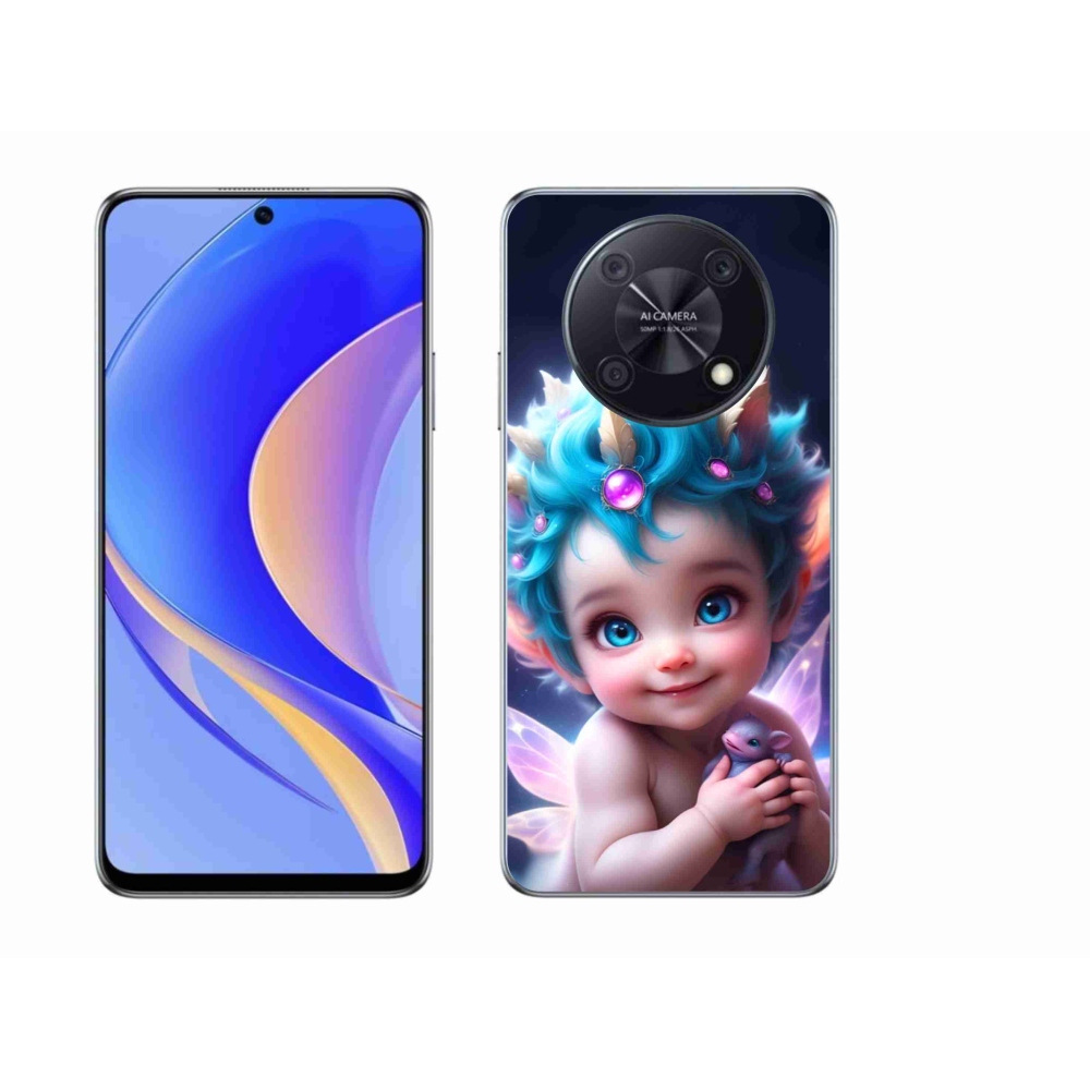 Gelový kryt mmCase na Huawei Nova Y90 - dítě s motýlími křídly