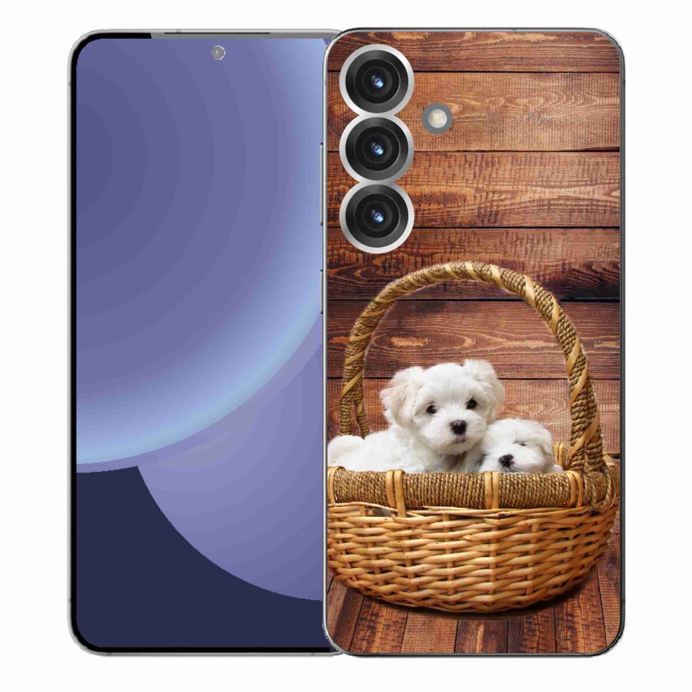 Gélový kryt mmCase na Samsung Galaxy S25+ - šteniatka