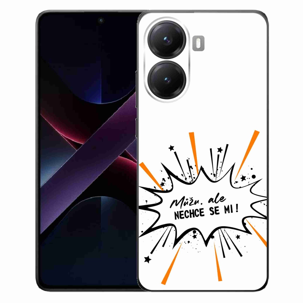 Gélový kryt mmCase na Xiaomi Poco X7 Pro 5G - vtipný text 11 biele pozadie