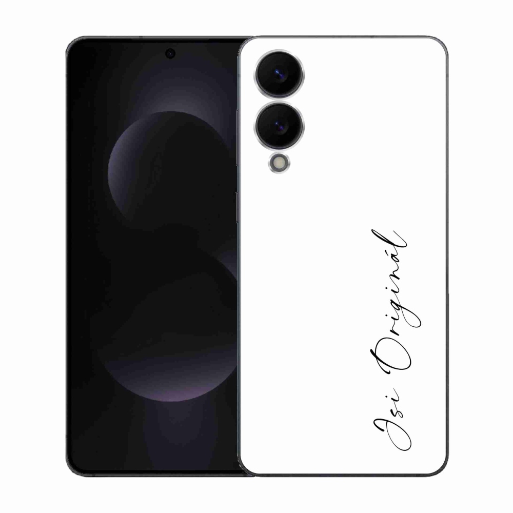 Gélový kryt mmCase na Samsung Galaxy S25 Edge - si originál biele pozadie