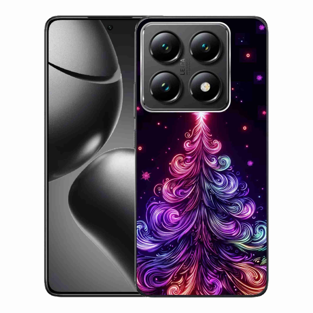 Gélový kryt mmCase na Xiaomi 14T Pro - neónový vianočný stromček 1