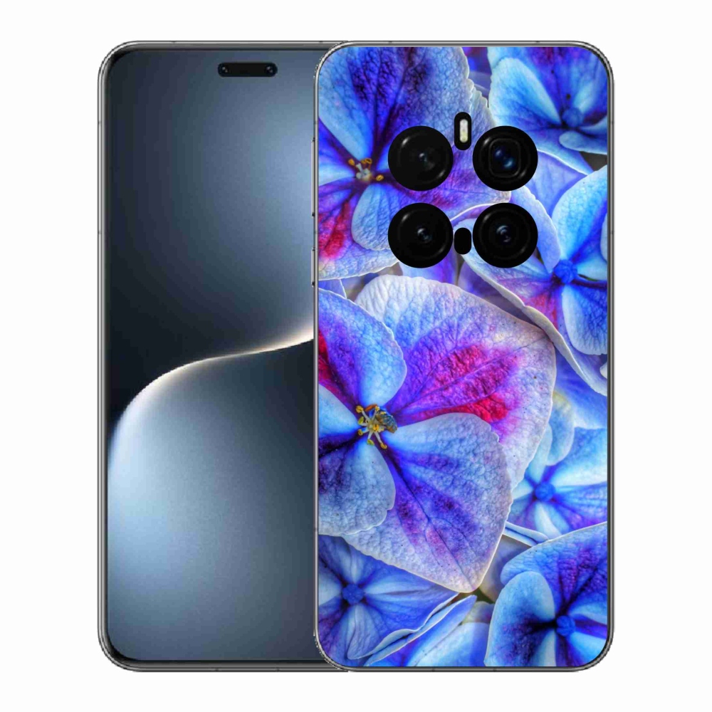 Gélový kryt mmCase na Honor Magic 7 Pro 5G - modré kvety 1