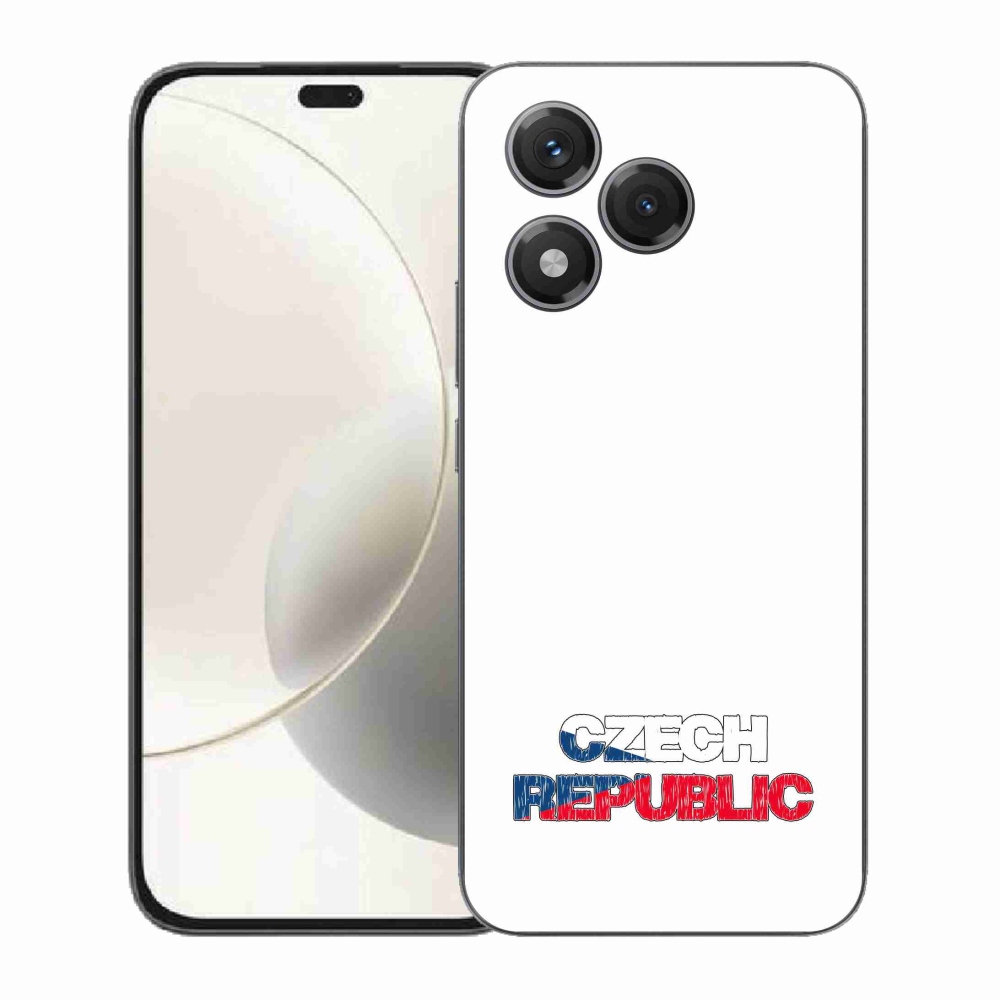 Gélový kryt mmCase na Honor 400 Lite - Czech Republic biele pozadie