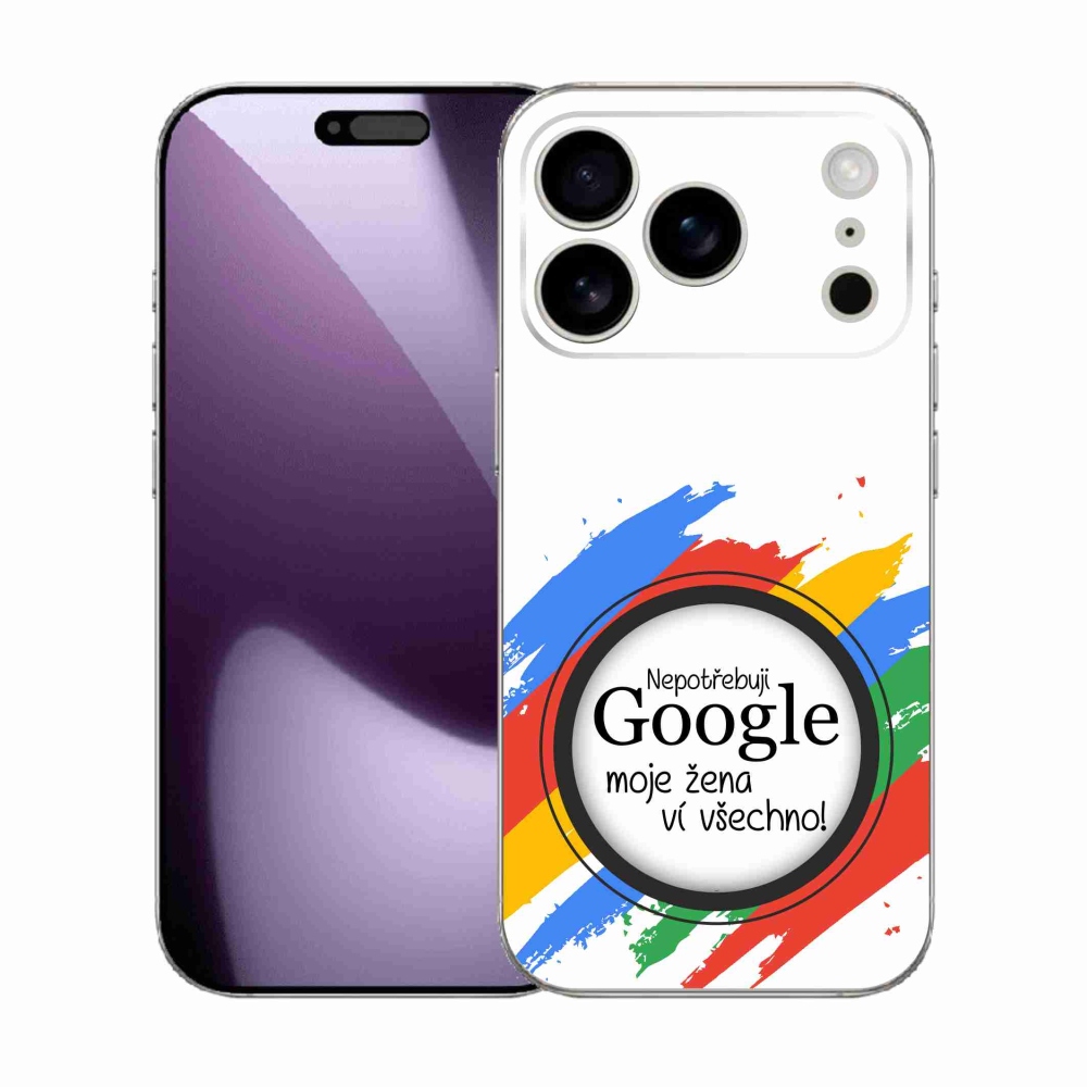 Gélový kryt mmCase na iPhone 17 Pro - žena vie všetko biele pozadie