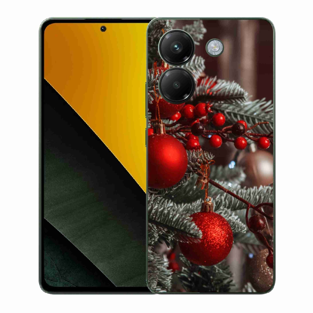 Gélový kryt mmCase na Xiaomi Poco M7 Pro 5G - vianočné ozdoby 2