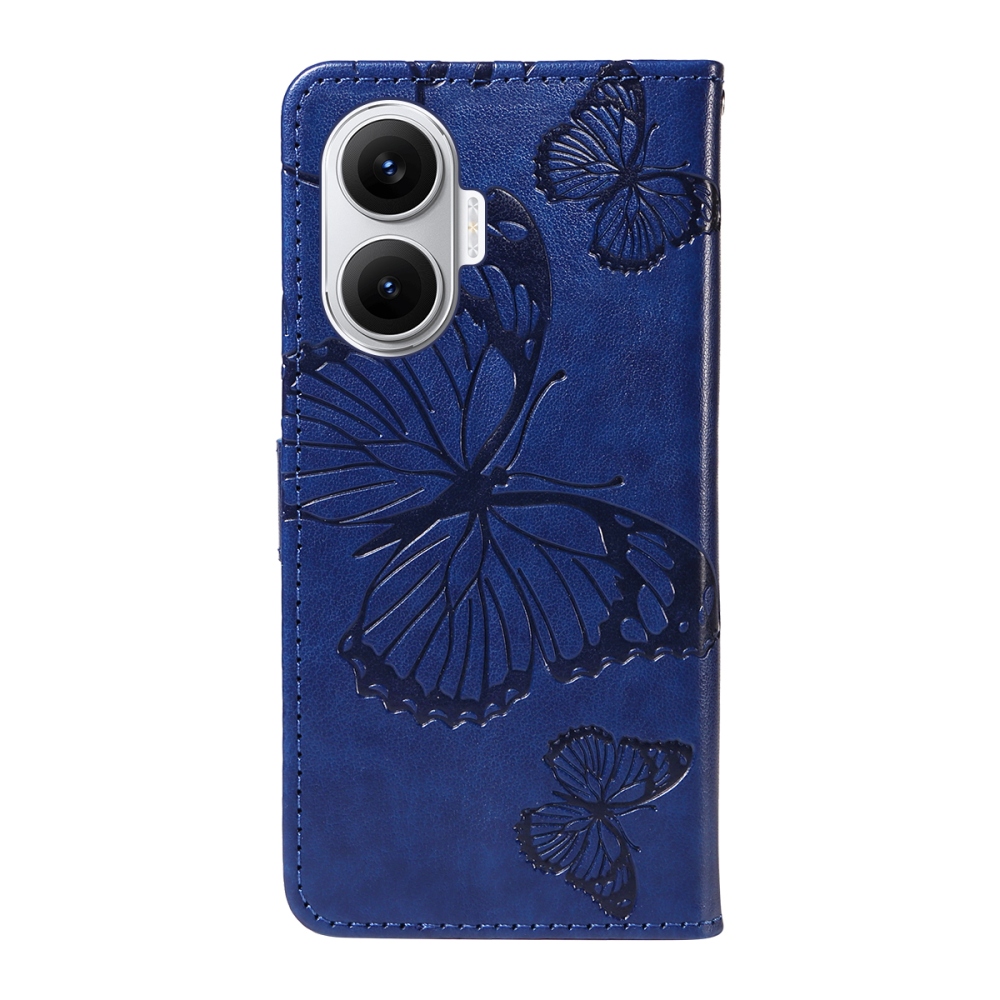 Big Butterfly knižkové púzdro na Xiaomi Poco F7 5G - modré