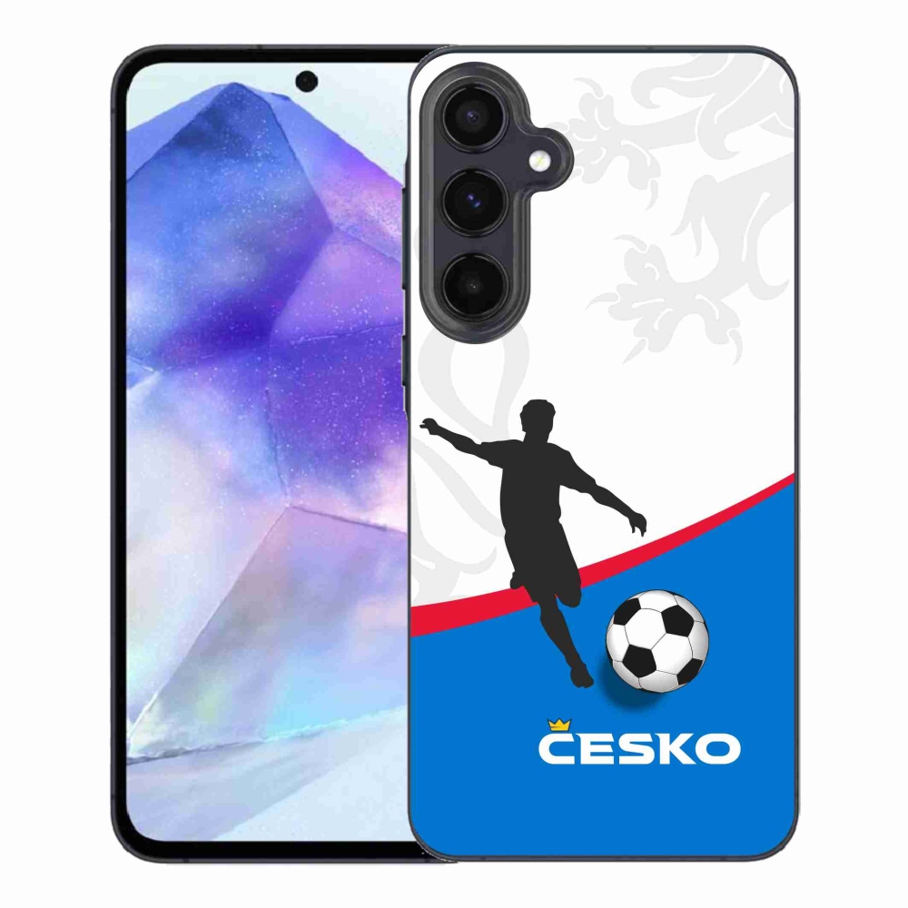 Gélový kryt mmCase na Samsung Galaxy A55 5G - futbal Česko 1