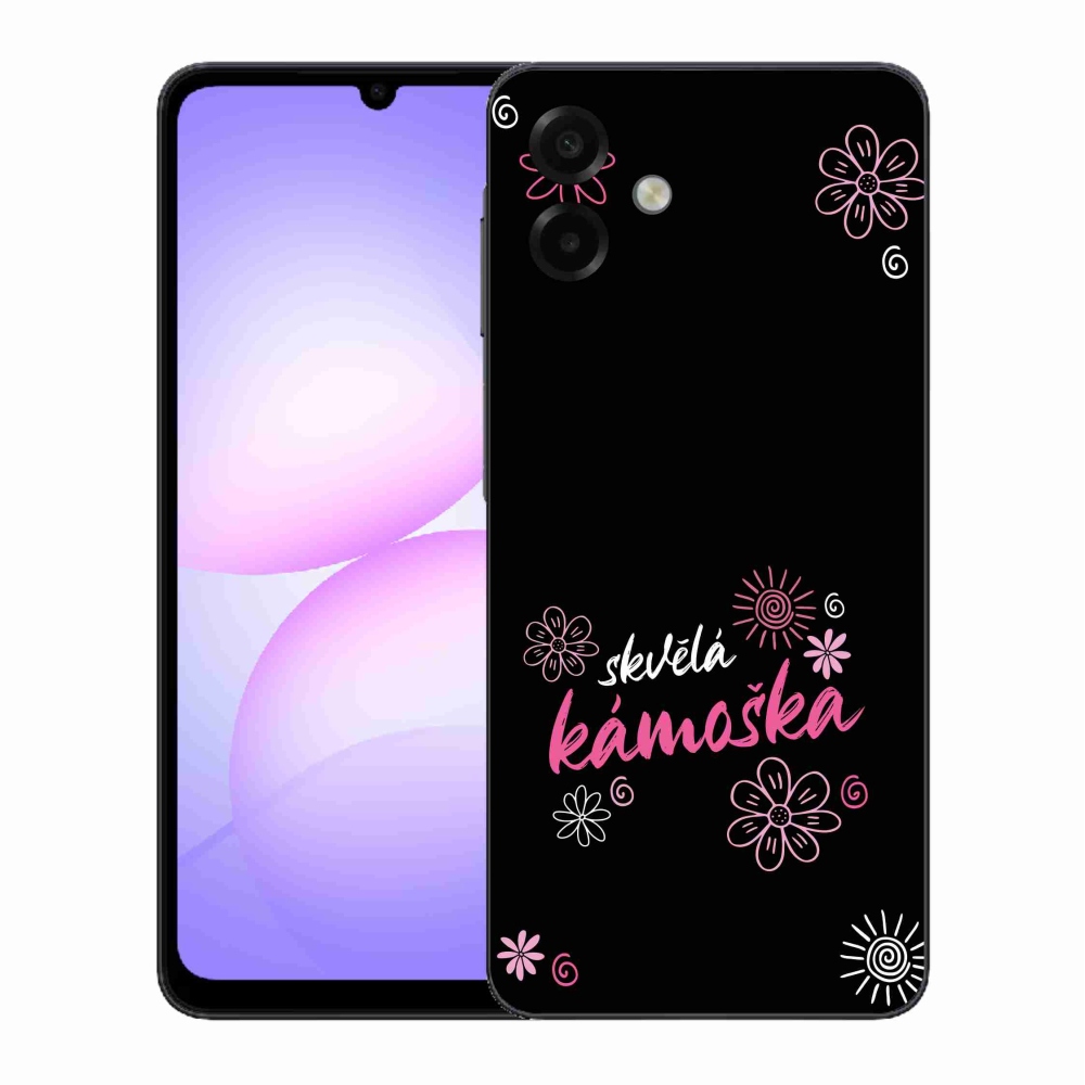 Gélový kryt mmCase na Samsung Galaxy A07 4G - skvelá kamoška čierne pozadie