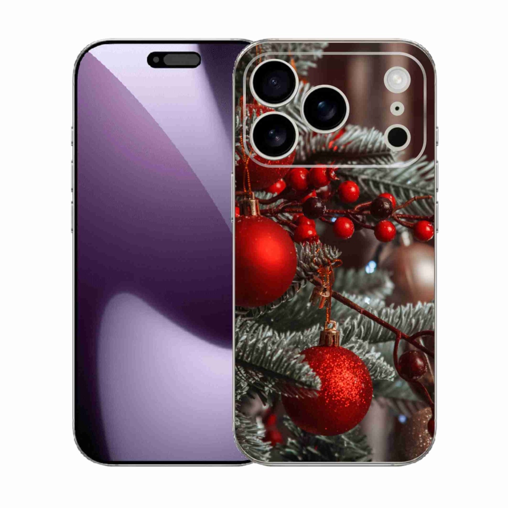 Gélový kryt mmCase na iPhone 17 Pro - vianočné ozdoby 2