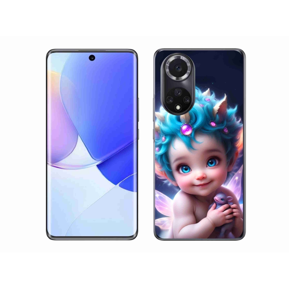 Gelový kryt mmCase na Huawei Nova 9 - dítě s motýlími křídly