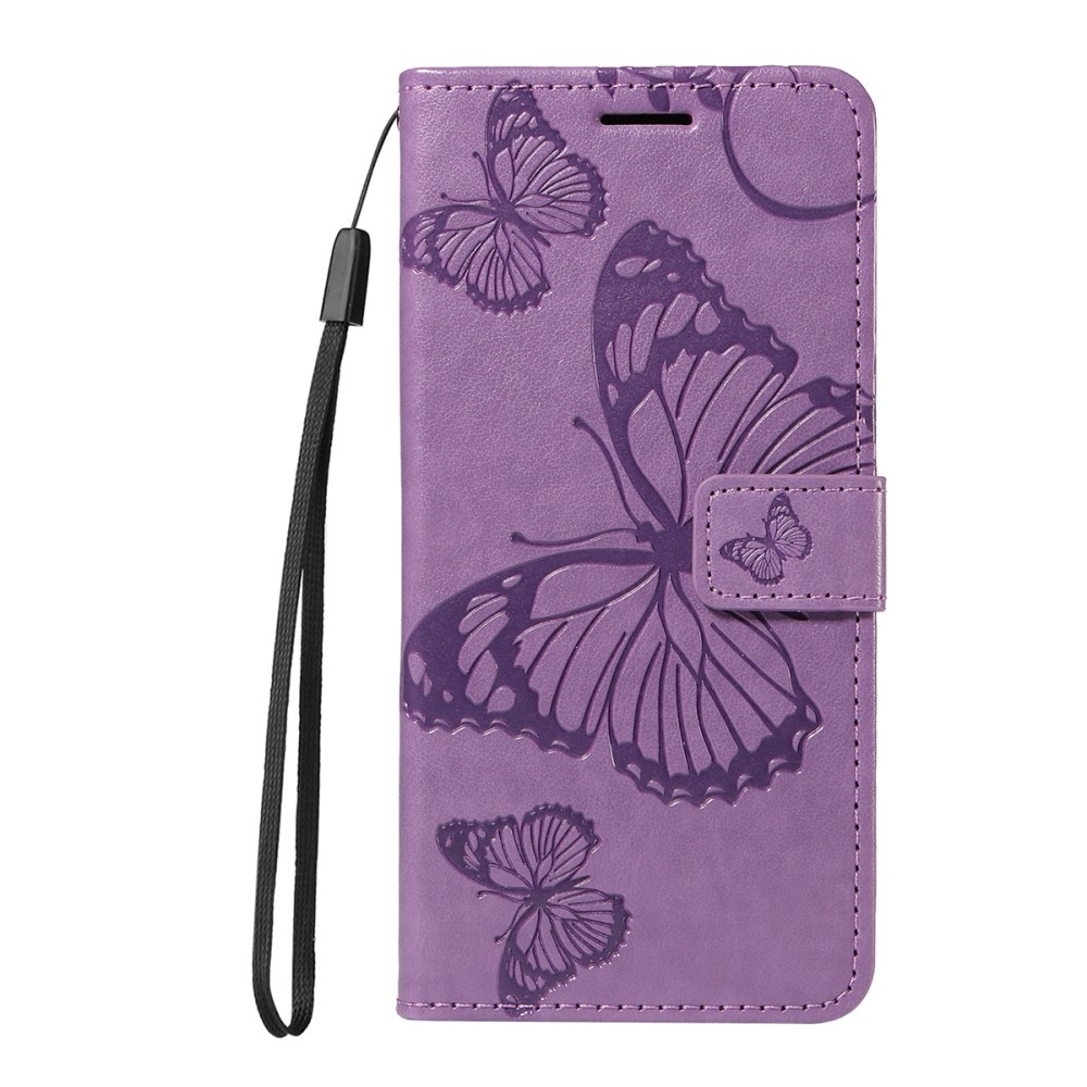 Big Butterfly knižkové puzdro na Xiaomi Redmi A5 (171.7x77.8x8.3mm) - fialové