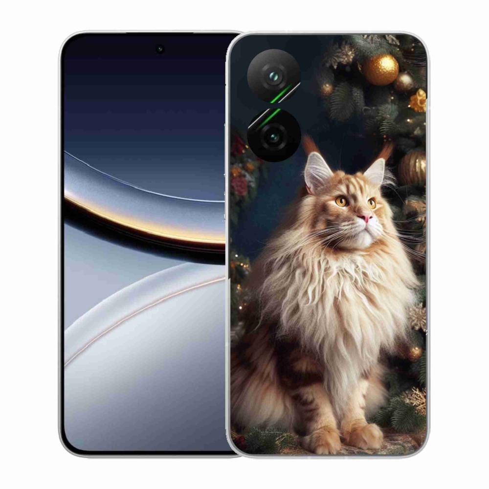 Gélový kryt mmCase na Xiaomi Poco F7 5G - mačka pri stromčeku
