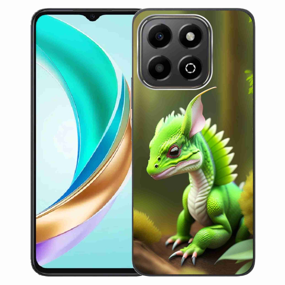 Gélový kryt mmCase na Honor X6b - zelený dráčik