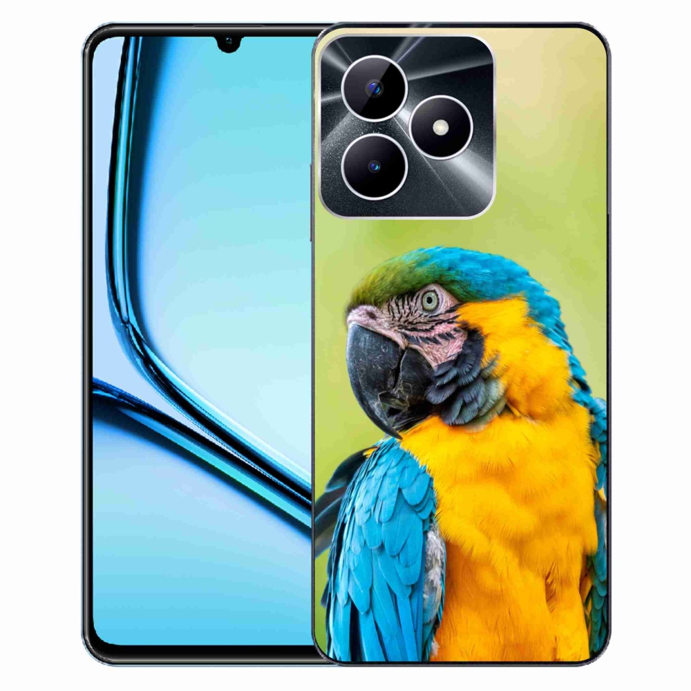 Gélový obal mmCase na Realme Note 50 - papagáj ara 2