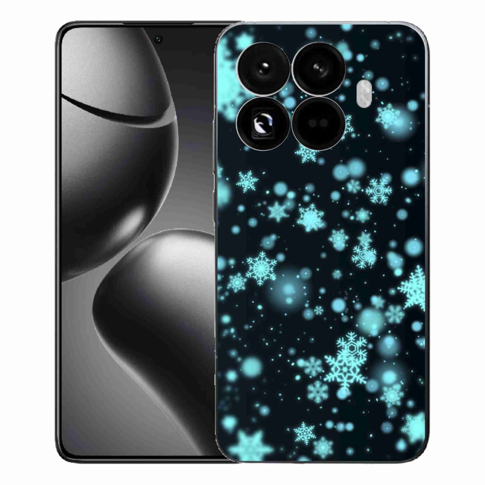 Gélový kryt mmCase na Xiaomi 15T Pro - snehové vločky 1