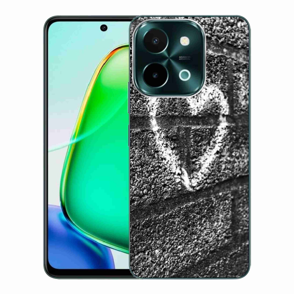 Gélový kryt mmCase na Vivo Y28 - srdce na stene