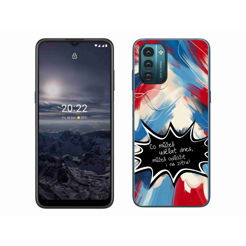 Gélový kryt mmCase na Nokia G11/G21 - vtipný text 9 čierne pozadie