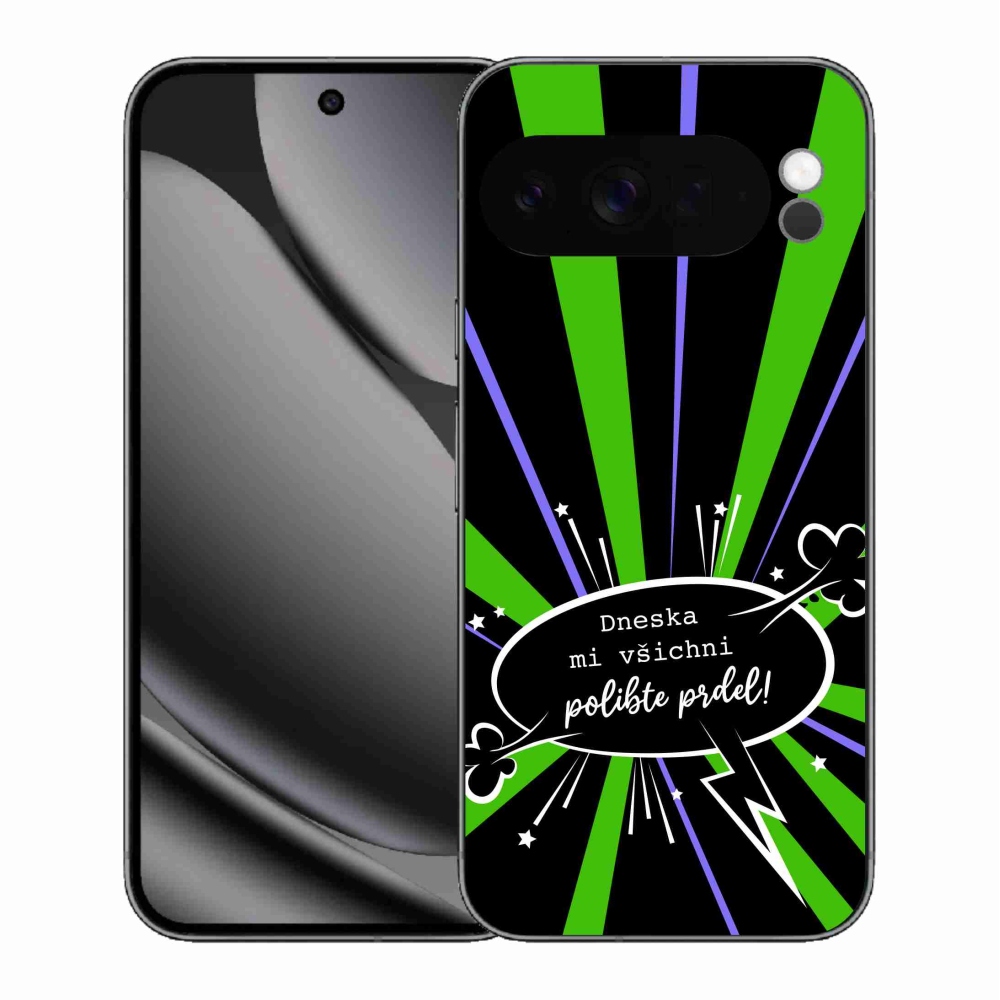 Gélový kryt mmCase na Google Pixel 10 Pro XL - vtipný text 15 čierne pozadie