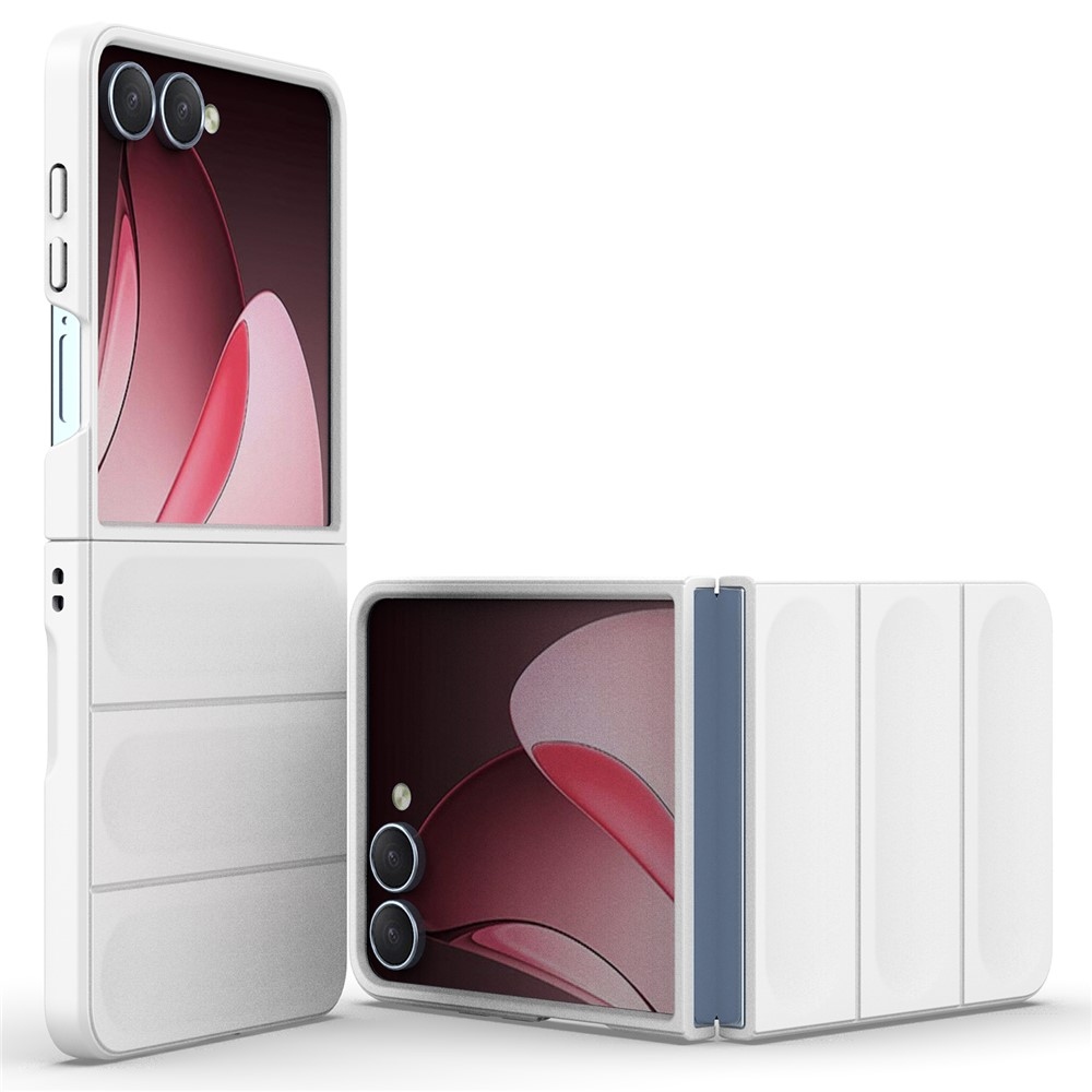 Rugg odolný gélový obal na Samsung Galaxy Z Flip7 5G - biely