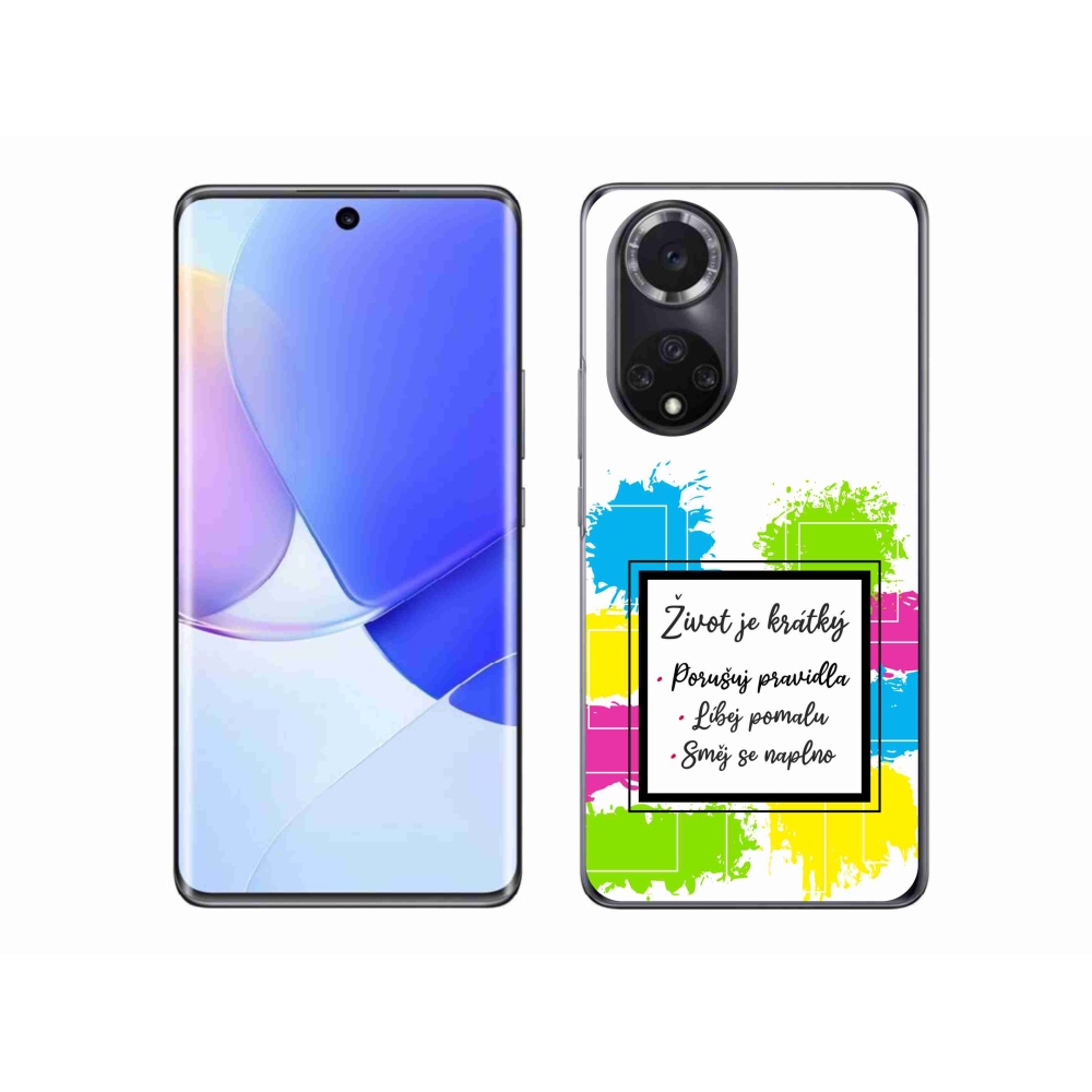 Gélový kryt mmCase na Honor 50 - citát 5 biele pozadie