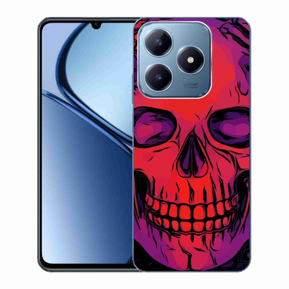 Gélový obal mmCase na Realme C63 - lebka